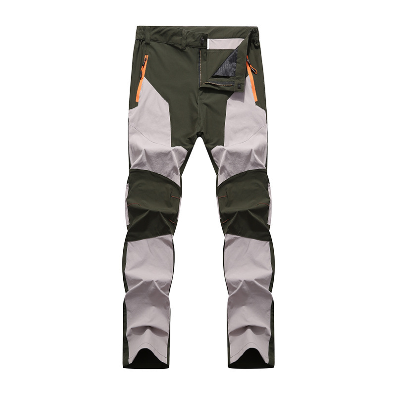 Stretch Trousers Men'S Windproof Waterproof Wear-Resistant Pants Stitching Hiking Pants