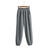 Embroidered Smiley Elastic Waist Solid Color Harem Pants