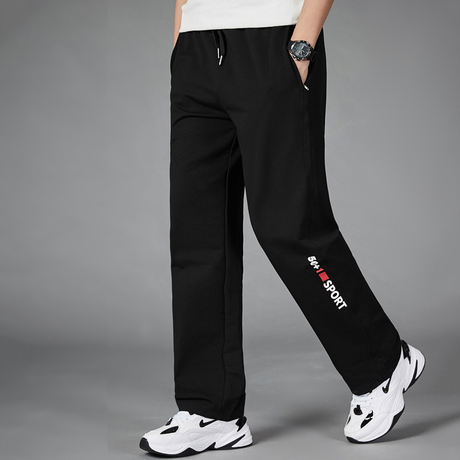 Men Running Pants Joggers Sweatpant Spring Autumn Jogging Sport Trousers Loose Homewear Fitness Straight Breathable