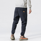 Men'S Casual Pants Solid Color Fashion Cropped Trousers