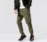 Men'S Casual Pants Solid Color Fashion Cropped Trousers