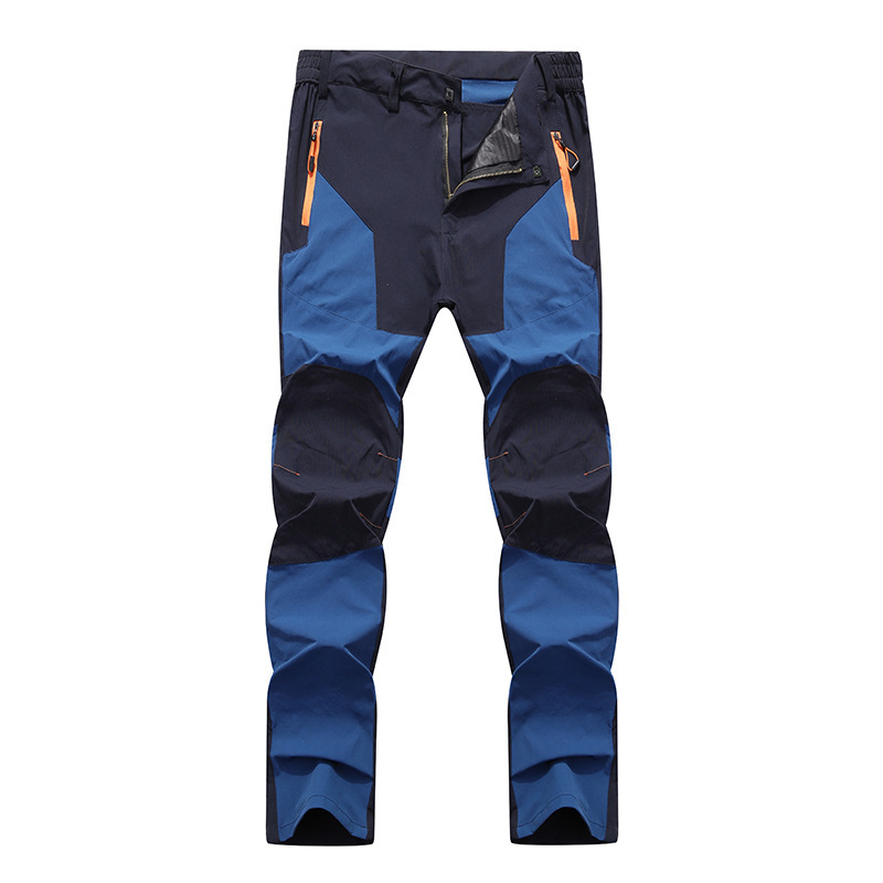 Stretch Trousers Men'S Windproof Waterproof Wear-Resistant Pants Stitching Hiking Pants