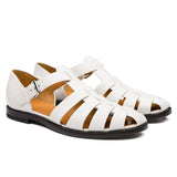 Colorblock Men's Sandal Stitched Faux Leather - Stylish Comfort for Every Step - Dazpy