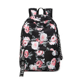 Backpack Printed Flowers Nylon Waterproof Ethnic Travel - Dazpy