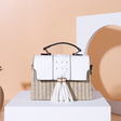 Spring And Summer New PP Straw Woven Box Bag Women - Dazpy