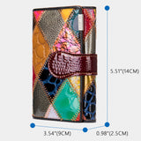 Women's Color Patchwork Multi-Card Coin Purse - Dazpy