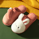 Cute cartoon rabbit cotton slippers