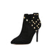 High heel pointed toe stiletto boots - Dazpy