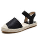 Fisherman's Baotou Women Wear Soft-soled Straw Woven Large Size Shoes And Pedal Lazy Sandals - Dazpy