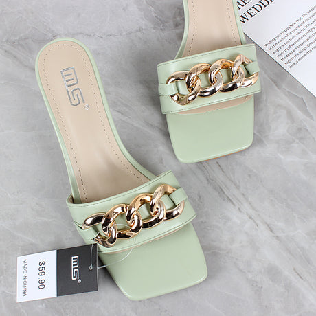 New Simple Stiletto Slippers Women - Dazpy