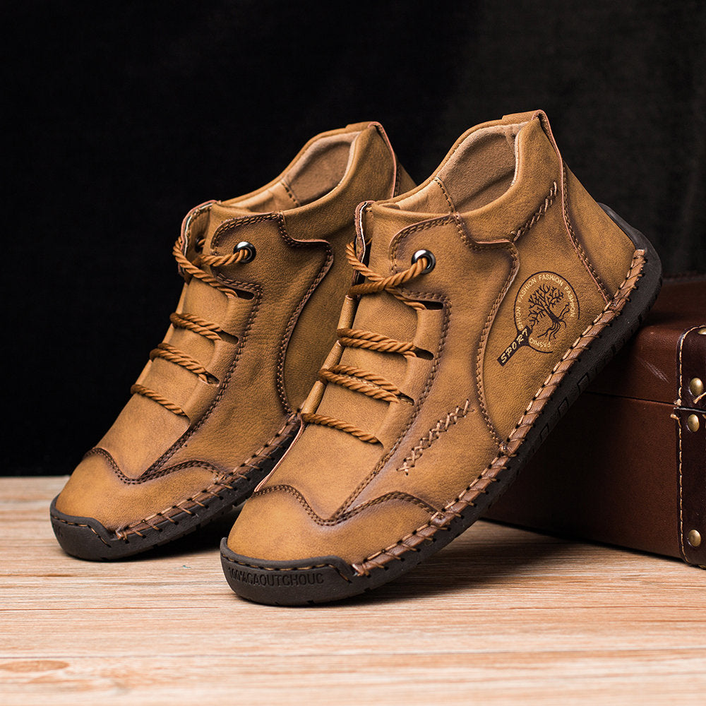 Vintage hand-stitched leather shoes - Dazpy