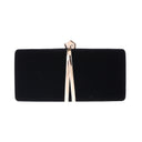 Ou Meimei holding a hard box small square bag dinner bag