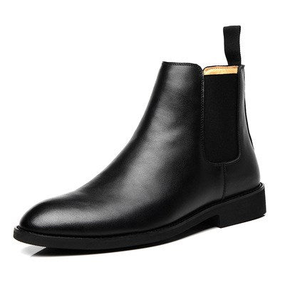 Men British Winter Elegant PU Leather Boots - Dazpy