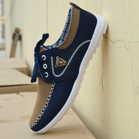 Men's casual canvas shoes Korean version of the trend of students large size canvas shoes - Dazpy