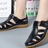 Handmade Vintage Leather Sandals Comfortable Soft Sole Mom Shoes