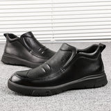 Fashion Men's Casual Wear-resistant Cowhide Shoes - Dazpy