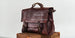 Vegetable Tanned French Messenger  Oil Wax Leather Large Capacity Cambridge Bag - Dazpy