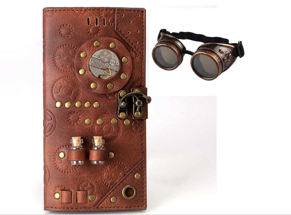 Steampunk ladies long wallet - Dazpy