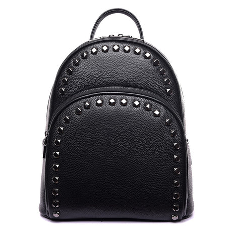 Women's Fashion Leather Casual All-match Backpack - Dazpy