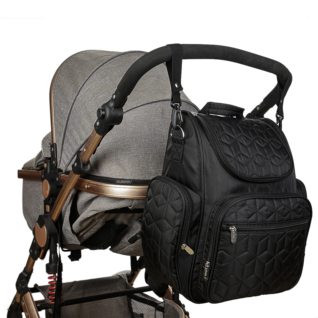 Shoulder Waterproof Large Capacity Can Hang Baby Stroller Mother And Baby Bag - Dazpy