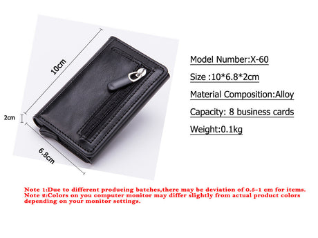 ZOVYVOL Smart Wallet Anti Theft RFID Blocking Card Case Alum - Dazpy