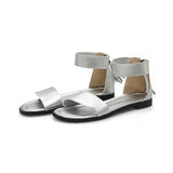 College Style Low-heel Square Heel Zipper Casual Sandals - Dazpy