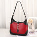 Leather Shoulder Small Female Cowhide Soft Leather Armpit Bag - Dazpy