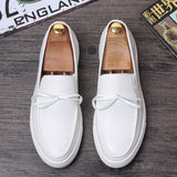 Korean Version Of Low-top Leather Loafers Casual Lazy Shoes With One Pedal - Dazpy