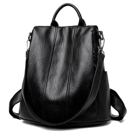 All-match Leather Soft Leather Anti-theft Multifunctional Backpack - Dazpy