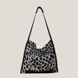 Fashion Leopard Print Canvas Single Shoulder Bag Net - Dazpy