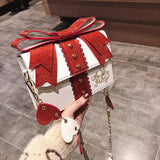 Japanese Love Bow Diagonal Shoulder Bag - Dazpy