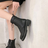 Low-heeled thick heel and fleece short boots - Dazpy