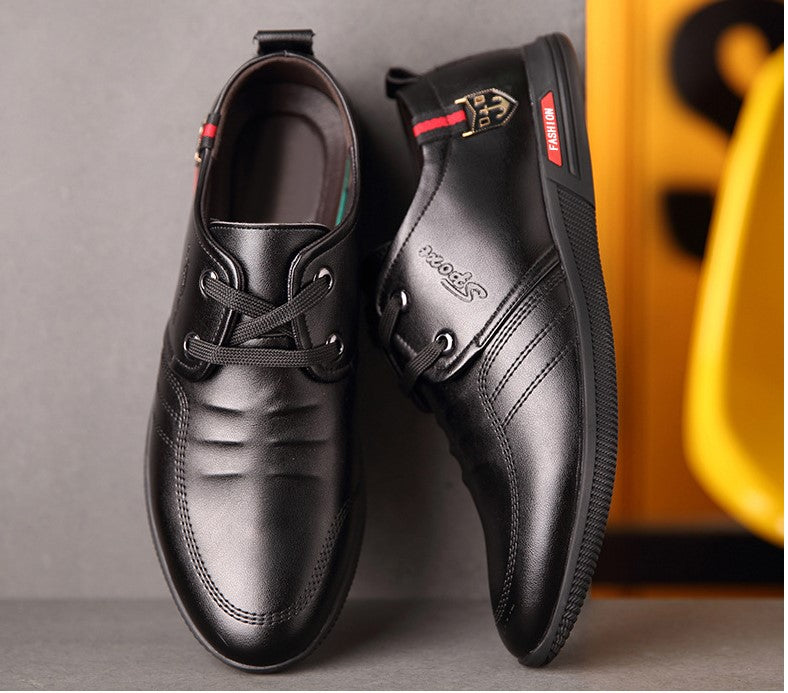 Men's soft bottom leather shoes - Dazpy