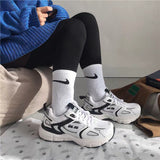 Street Shooting Wild Retro Sneakers Daily School Daddy Shoes White Shoes Female Trend - Dazpy