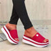 Thick-soled Red Fashion Slippers - Dazpy