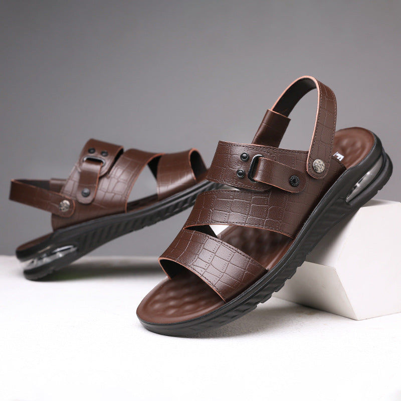 New Summer Cowhide Beach Shoes For Men - Dazpy