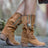 Woman Square Heel Shoe Booties