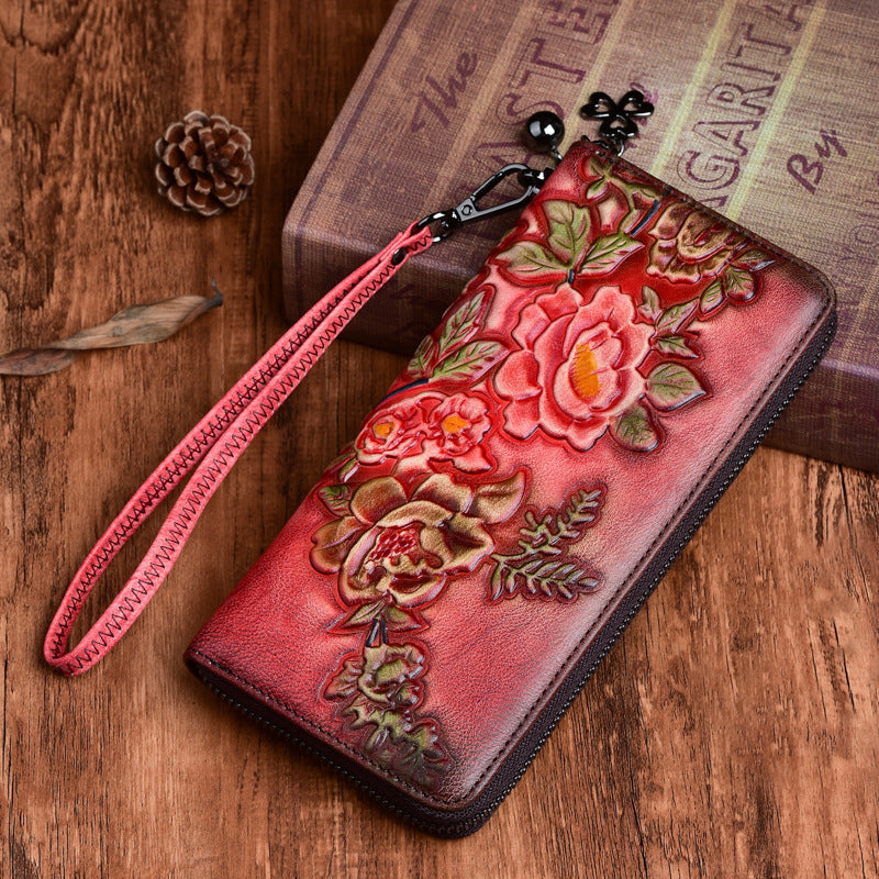 Vintage ladies wallets hand-polished and embossed - Dazpy