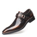 Pointed toe English men's leather shoes - Dazpy