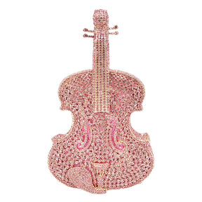 Diamond Cut Out Fashionable Violin Shoulder Bag