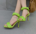 Ladies Open-toe High-heeled Simple Temperament Fairy Sandals