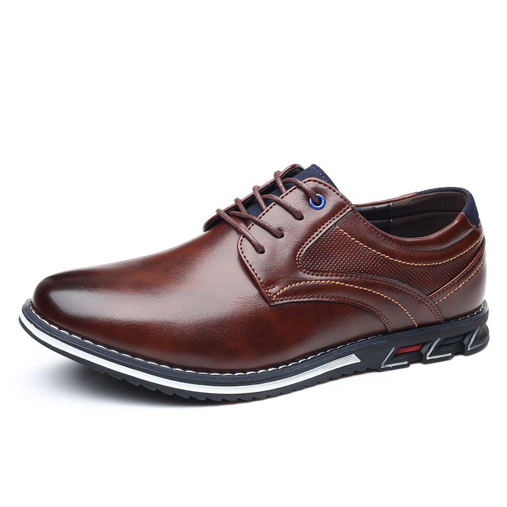 Men's Leather Soft Sole Leather Casual Shoes - Dazpy