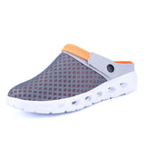 Men's Mesh Honeycomb Dense Mesh Outdoor Beach Half Slippers - Dazpy