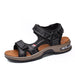 Men's Sandals Casual Shoes Outdoor Leather Beach Shoes Men's Cushion Soft Sole - Dazpy