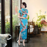 Chinese style spring and summer improved cheongsam dress long - Dazpy