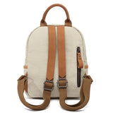 Women's Solid Color Waterproof Casual Canvas Backpack - Dazpy