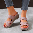 Sandals And Slippers Women's Casual And Comfortable Light Slope Heel Slippers