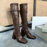 But Knee Boots Thick High Heel Boots - Dazpy