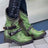 Studded side zipper Martin boots