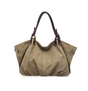 Fashion Cloth One Shoulder Lady Cross Strap Dumpling Canvas Bag Large Capacity Canvas Bag - Dazpy